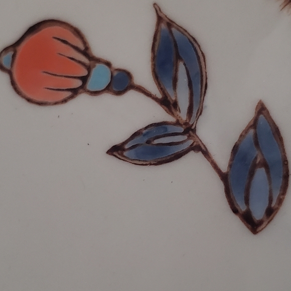 I monogram plate floral pattern - Picture 6 of 6